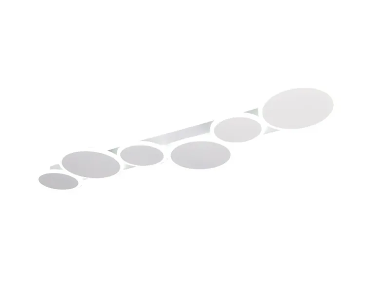 LED Deckenleuchte OVELA Weiß mit Fernbedienung & 3 Lichtfarben, Breite 100cm
