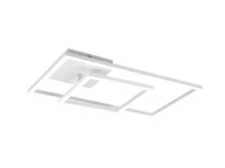 LED Deckenleuchte PADELLA Weiß dimmbar Warmweiß, Breite 63cm
