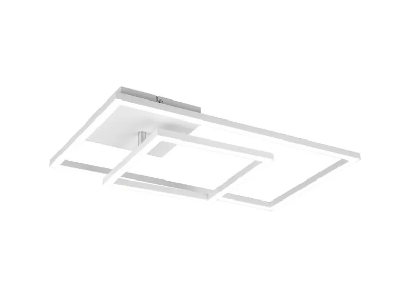 LED Deckenleuchte PADELLA Weiß dimmbar Warmweiß, Breite 63cm