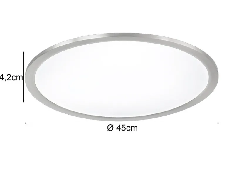 LED Deckenleuchte PHOENIX extrem flach & rund, dimmbar, Ø 45cm