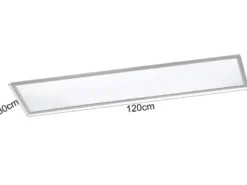 LED Deckenleuchte PHOENIX extrem flach & lang, dimmbar, Breite 120cm