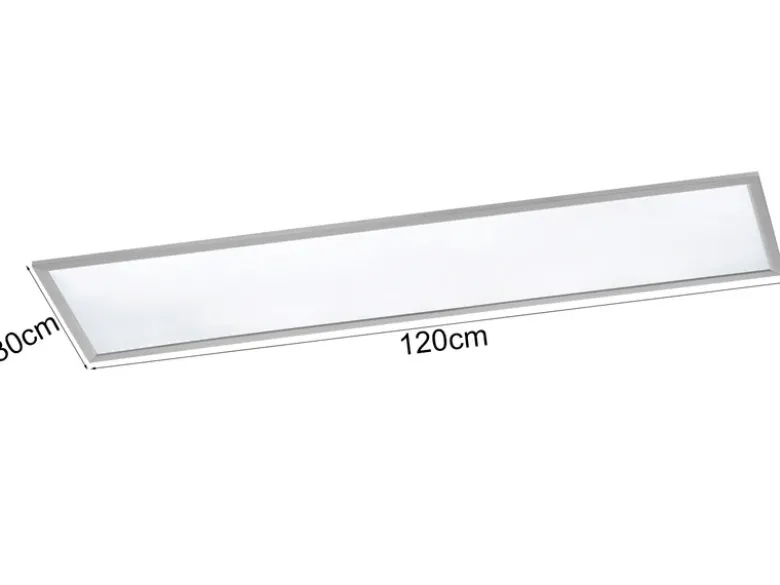 LED Deckenleuchte PHOENIX extrem flach & lang, dimmbar, Breite 120cm