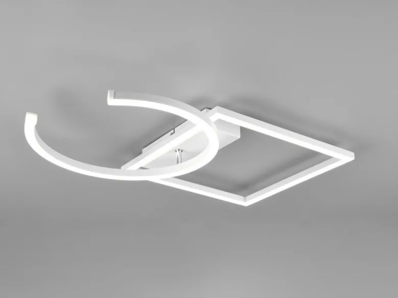 LED Deckenleuchte PIVOT Weiß - dimmbar, Breite 42cm