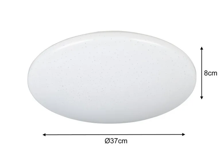 LED Deckenleuchte POLLUX IP44, Bewegungsmelder & Sternenhimmel, Ø37cm