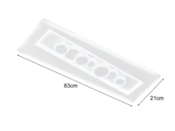 LED Deckenleuchte RATIO mit Tageslicht & Fernbedienung, Breite 63cm