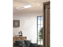 LED Deckenleuchte RIGIDO Weiß dimmbar & Lichtfarbe einstellbar, Breite 60cm