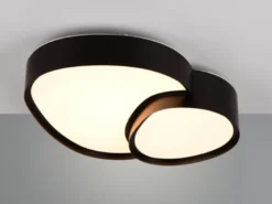 LED Deckenleuchte RISE mit Fernbedienung dimmbar Schwarz, Breite 43,5cm