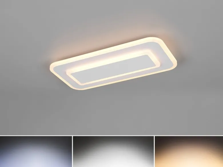LED Deckenleuchte RIVA mit Fernbedienung & Tageslicht einstellbar, Breite 40cm