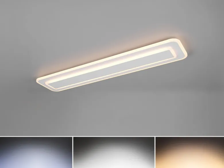 LED Deckenleuchte RIVA mit Fernbedienung & Tageslicht einstellbar, Breite 90cm