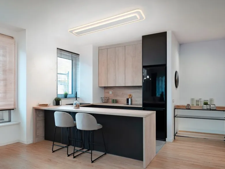 LED Deckenleuchte RIVA mit Fernbedienung & Tageslicht einstellbar, Breite 90cm