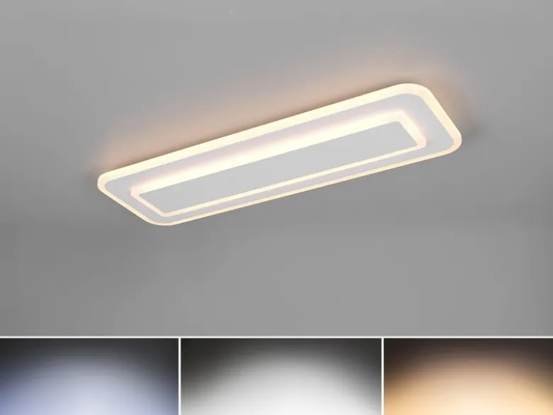 LED Deckenleuchte RIVA mit Fernbedienung & Tageslicht einstellbar, Breite 60cm