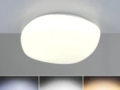 LED Deckenleuchte ROTUNDA dimmbar, mit Fernbedienung Tageslichtlampe Weiß Ø 38cm