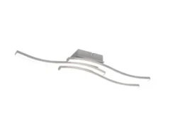 LED Deckenleuchte ROUTE 3 flammig Metall Silber Neutralweiß, Breite 56cm