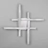 LED Deckenleuchte ROUTE Metall Silber, 4-flammig Warmweiß, Breite 46cm