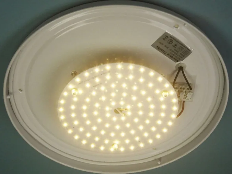 LED Deckenleuchte rund Opalglas matt, Nurglasleuchte, Ø 35cm