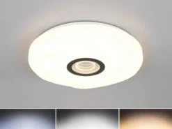LED Deckenleuchte SANO dimmbar, mit Fernbedienung Tageslichtlampe Weiß Ø 39cm