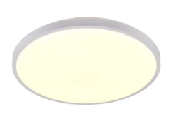 LED Deckenleuchte SLOPE flach mit Fernbedienung, dimmbar, Weiß, Ø 49cm