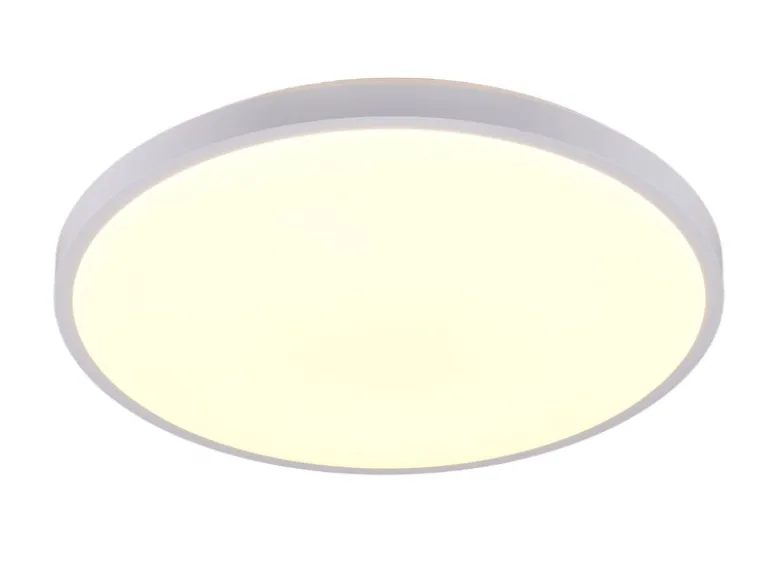 LED Deckenleuchte SLOPE flach mit Fernbedienung, dimmbar, Weiß, Ø 49cm