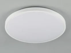 LED Deckenleuchte SLOPE flach mit Fernbedienung, dimmbar, Weiß, Ø 49cm