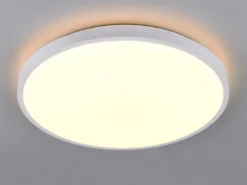 LED Deckenleuchte SLOPE flach mit Fernbedienung, dimmbar, Weiß, Ø 49cm