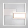 LED Deckenleuchte SPIRO flach Grau Coffee mit Fernbedienung dimmbar, Breite 53cm