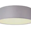 LED Deckenleuchte Stoff Grau / Abdeckung satiniert, Ø 30cm