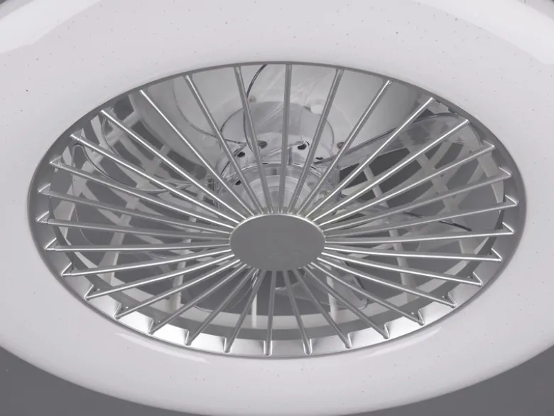 LED Deckenleuchte STRALSUND mit Ventilator, Fernbedienung & Tageslicht Ø 49cm