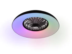 LED Deckenleuchte SVAERHOLT mit Ventilator, Tageslicht und Fernbedienung Ø 60cm