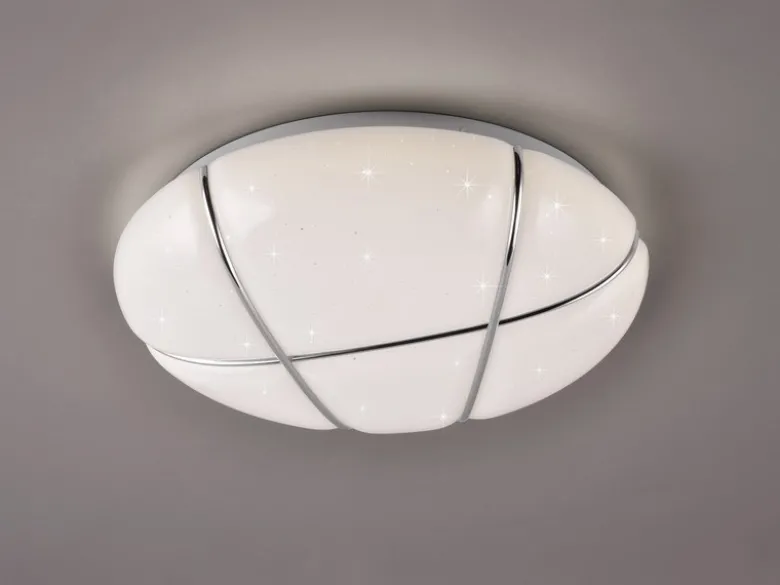LED Deckenleuchte TIBOR mit Sternenhimmel, 3 Stufen dimmbar, Ø 28cm