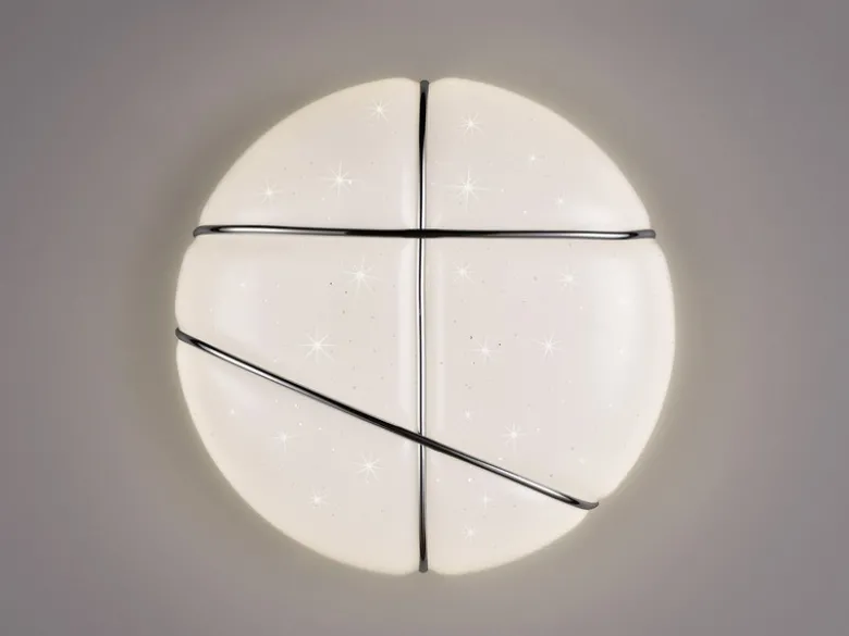 LED Deckenleuchte TIBOR mit Sternenhimmel, 3 Stufen dimmbar, Ø 28cm