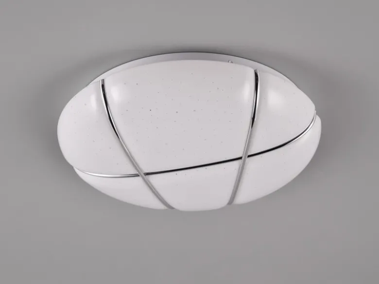 LED Deckenleuchte TIBOR mit Sternenhimmel, 3 Stufen dimmbar, Ø 28cm