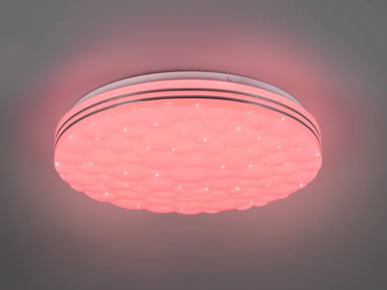 LED Deckenleuchte TIGER dimmbar Sternenhimmel Farbwechsel, Ø 38cm