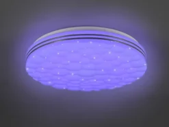 LED Deckenleuchte TIGER dimmbar Sternenhimmel Farbwechsel, Ø 38cm