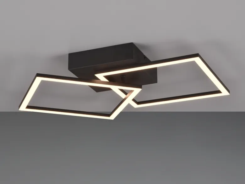 LED Deckenleuchte TRAIL Schwarz schwenkbare Module, Breite 60cm