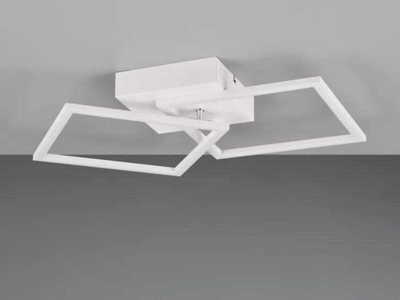 LED Deckenleuchte TRAIL Weiß schwenkbare Module, Neutralweiß, Breite 60cm