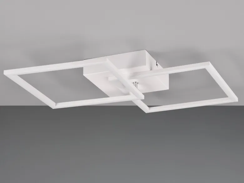 LED Deckenleuchte TRAIL Weiß schwenkbare Module, Neutralweiß, Breite 60cm