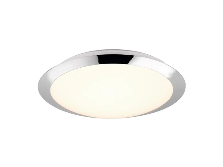 LED Deckenleuchte UMBERTO in Chrom Ø 29cm, IP44 - Badlampen