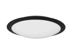 LED Deckenleuchte UMBERTO in Schwarz IP44 Badlampe, Ø 42cm