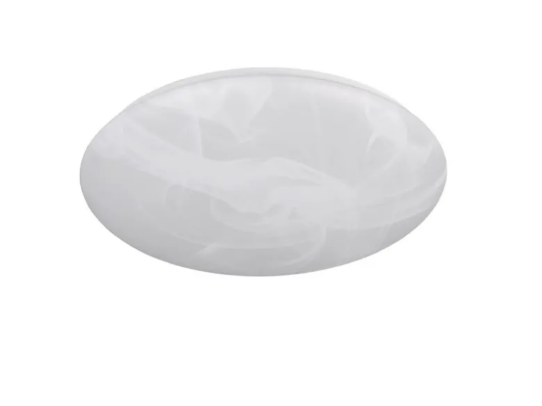 LED Deckenleuchte UMBRIA flach, Weiß marmoriert, rund Ø 38cm