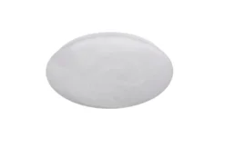 LED Deckenleuchte UMBRIA flach, Weiß marmoriert, rund Ø 28cm