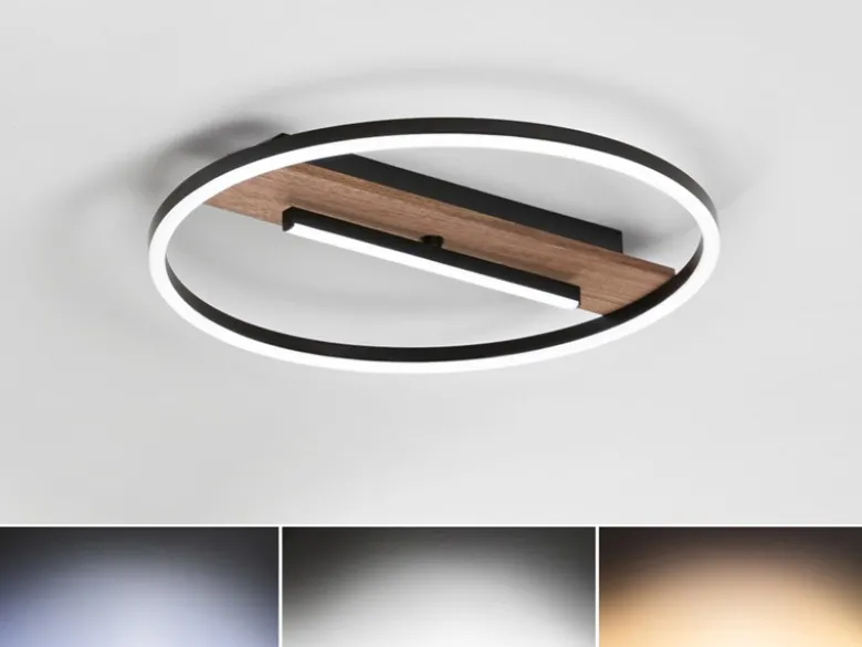 LED Deckenleuchte und Wandleuchte AZIMUTH 3 Lichtfarben einstellbar, Ø 40cm