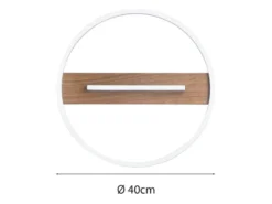 LED Deckenleuchte und Wandleuchte AZIMUTH 3 Lichtfarben einstellbar, Ø 40cm