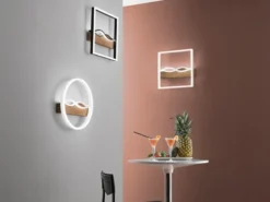 LED Deckenleuchte und Wandleuchte HAWAII in Schwarz, 3 Lichtfarben, Ø 40cm