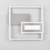 LED Deckenleuchte und Wandleuchte SPIRO ultraflach in Silber, Breite 33cm