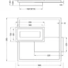 LED Deckenleuchte und Wandleuchte SPIRO ultraflach in Schwarz, Breite 33cm