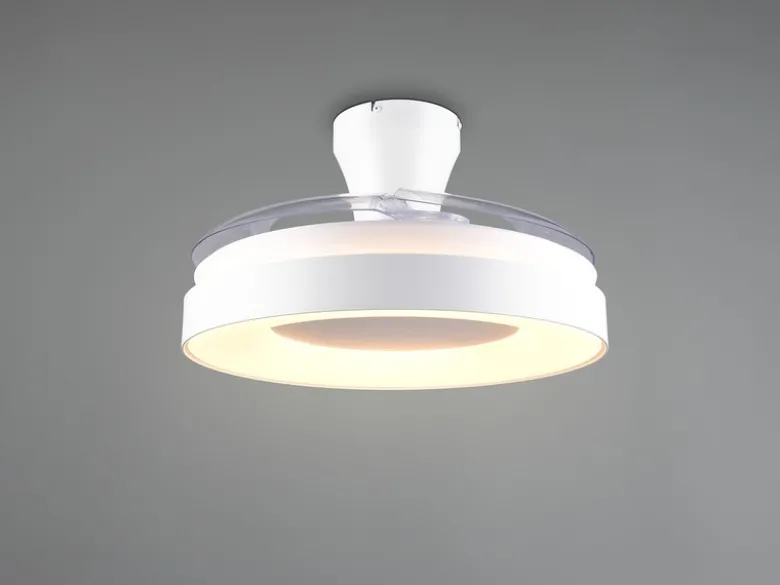 LED Deckenleuchte VANSBRO mit Ventilator und Fernbedienung Ø 49cm - max. 106cm