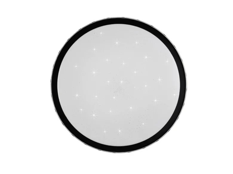 LED Deckenleuchte VARDA mit Fernbedienung Metall Schwarz, Ø 39cm