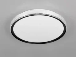 LED Deckenleuchte VARDA mit Fernbedienung Metall Schwarz, Ø 39cm
