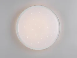 LED Deckenleuchte VARDA mit Fernbedienung Metall Weiß, Ø 39cm