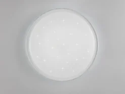 LED Deckenleuchte VARDA mit Fernbedienung Metall Weiß, Ø 39cm